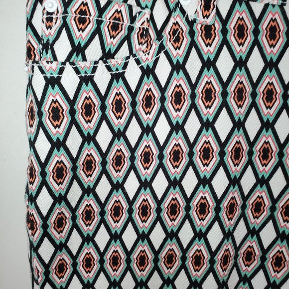 Bisou Bisou Michele Bohbot patterned denim jeans size 10 - Picture 4 of 7